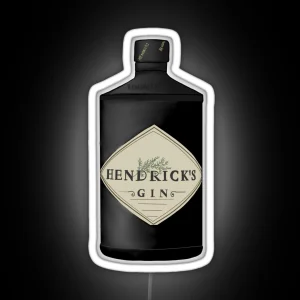 Hendricks Gin Bottle RGB Neon Sign