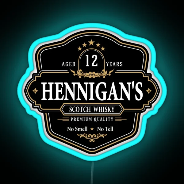 Hennigans Scotch Whisky RGB Neon Sign