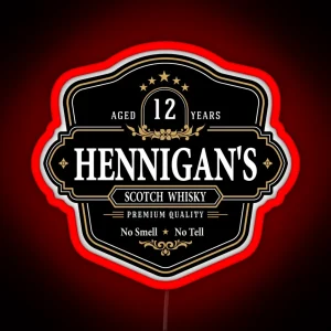 Hennigans Scotch Whisky RGB Neon Sign