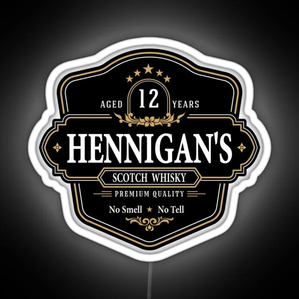 Hennigans Scotch Whisky RGB Neon Sign