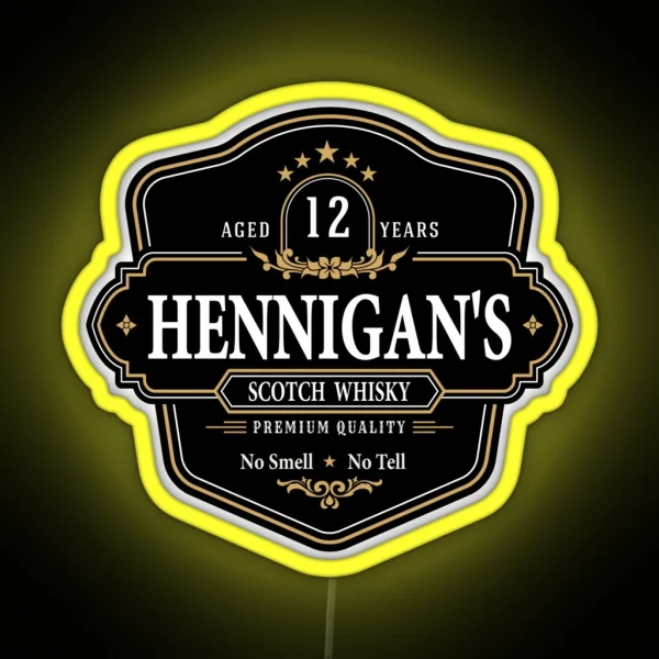 Hennigans Scotch Whisky RGB Neon Sign