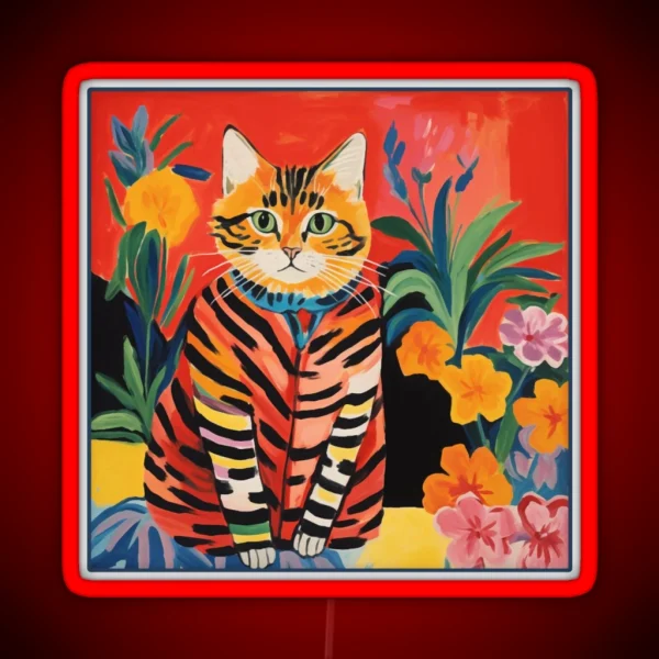 Henri Matisse Cat Gift For Cats And Matisse RGB Neon Sign