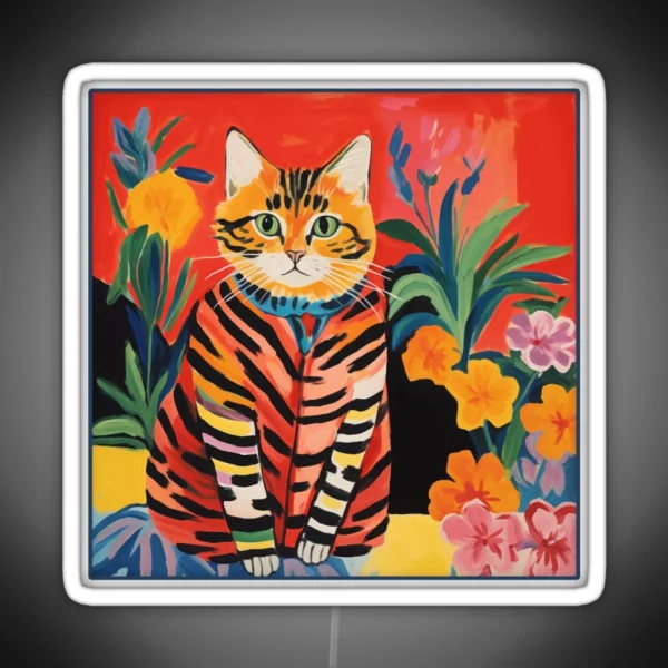 Henri Matisse Cat Gift For Cats And Matisse RGB Neon Sign