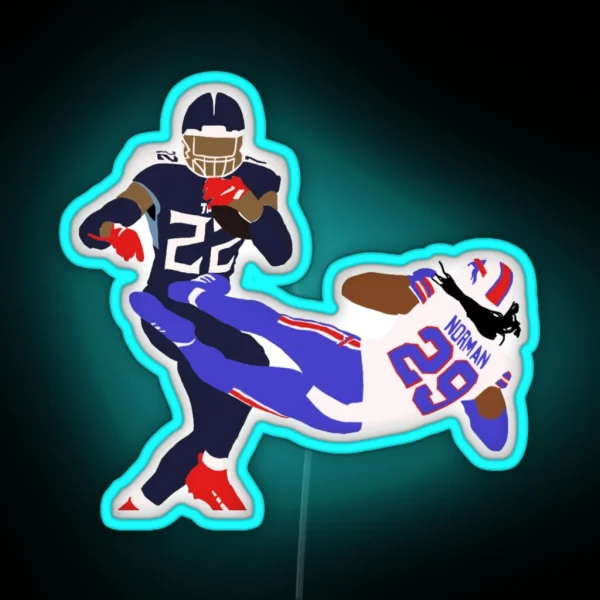 Henry Stiff Arm RGB Neon Sign