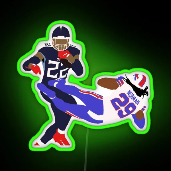 Henry Stiff Arm RGB Neon Sign