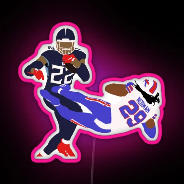 Henry Stiff Arm RGB Neon Sign