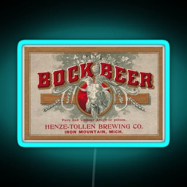 Henze Tollen Bock Beer RGB Neon Sign
