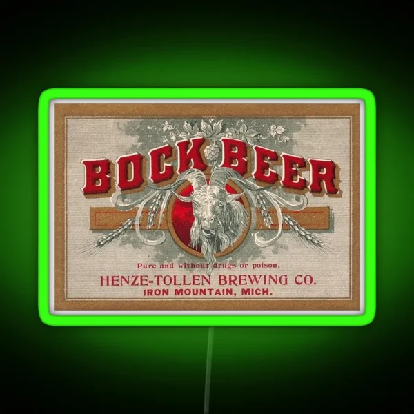 Henze Tollen Bock Beer RGB Neon Sign