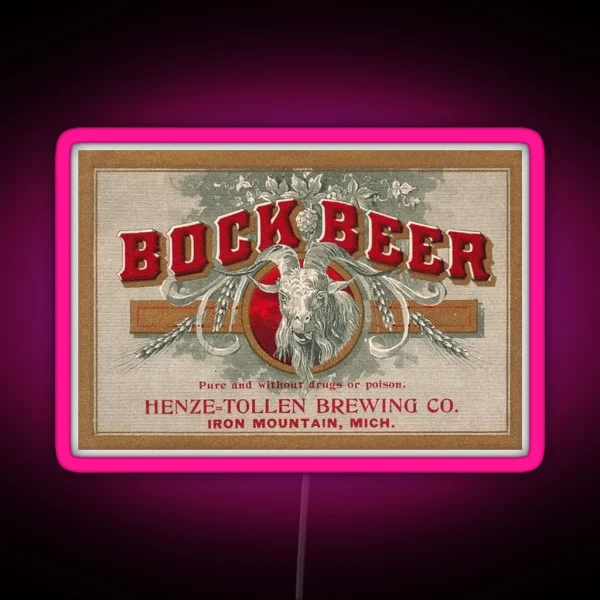 Henze Tollen Bock Beer RGB Neon Sign