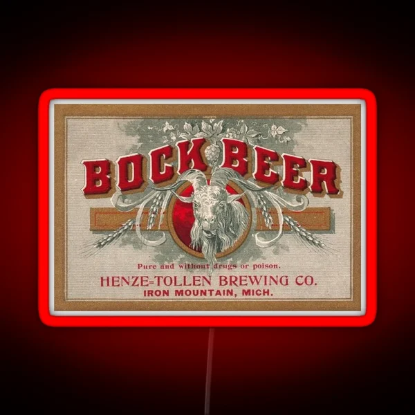 Henze Tollen Bock Beer RGB Neon Sign