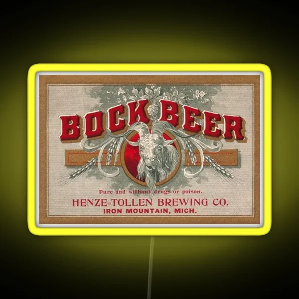 Henze Tollen Bock Beer RGB Neon Sign