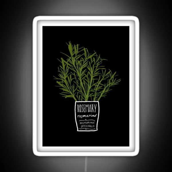 Herb Kitchen Print Botany Print Kitchen Poster Kitchen Print Herb Print Kitchen Wall Art Rosemary Dining Room Print Home Prints RGB Neon Sign