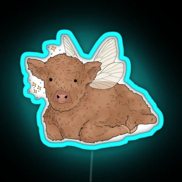 Herb The Fairycore Calf RGB Neon Sign