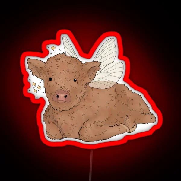 Herb The Fairycore Calf RGB Neon Sign