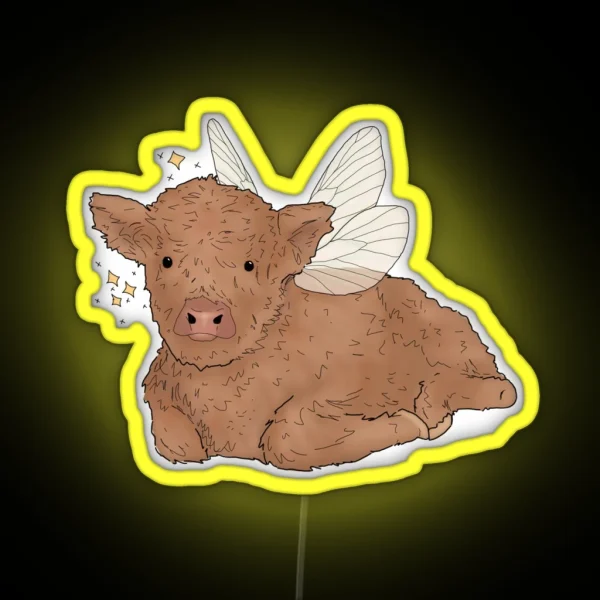 Herb The Fairycore Calf RGB Neon Sign
