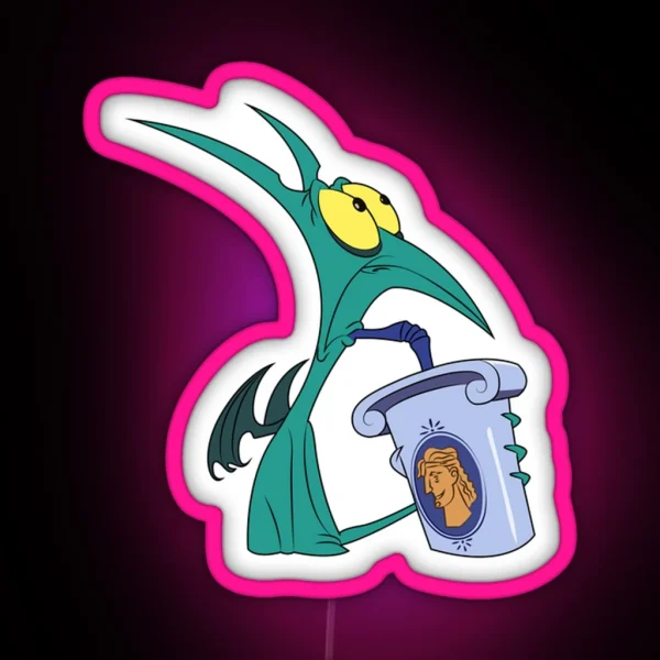 Hercules Panic Drinking Soda Led Hercules Panic RGB Neon Sign