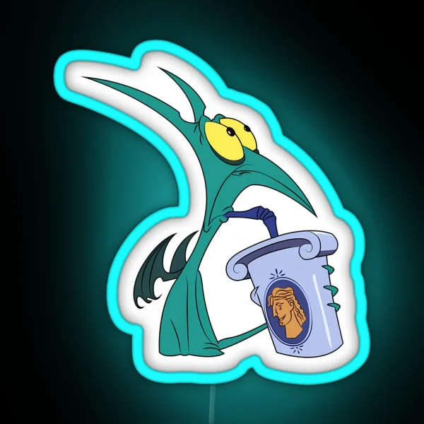 Hercules Panic Drinking Soda Led RGB Neon Sign