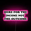 Motivational reminder to focus on effort over success outcomes.