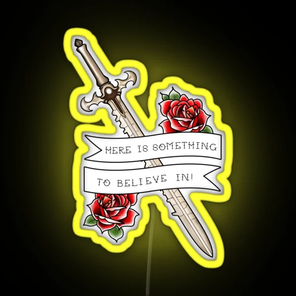 Here Is Something To Believe In Fire Emblem Three Houses RGB Neon Sign