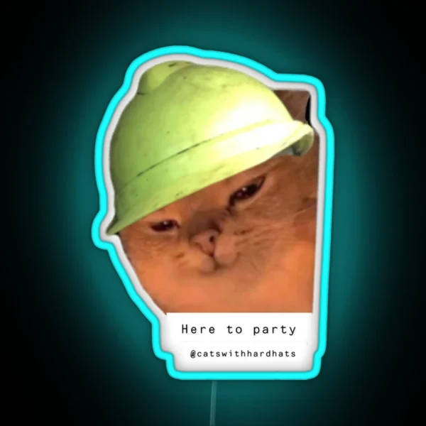 Here To Party RGB Neon Sign