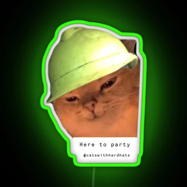 Here To Party RGB Neon Sign