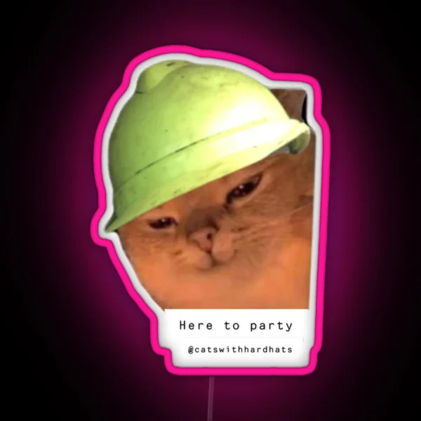 Here To Party RGB Neon Sign