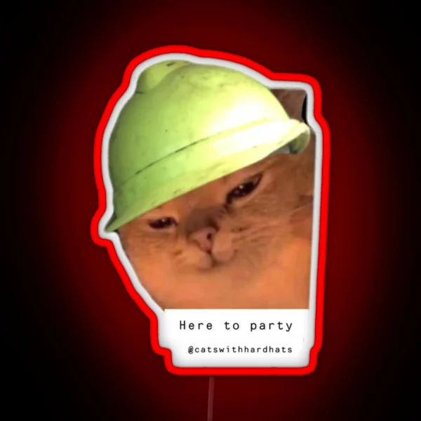 Here To Party RGB Neon Sign