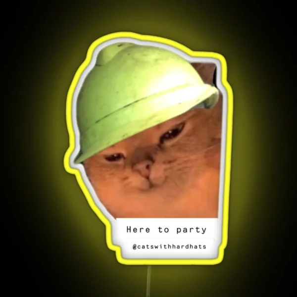 Here To Party RGB Neon Sign