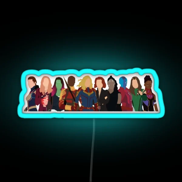 Heroines RGB Neon Sign