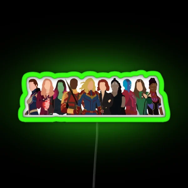 Heroines RGB Neon Sign