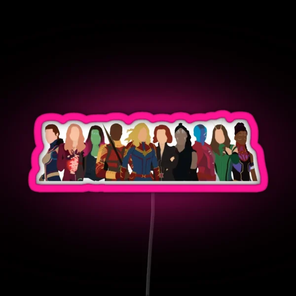 Heroines RGB Neon Sign