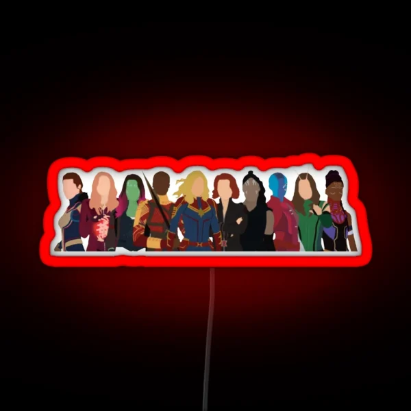 Heroines RGB Neon Sign