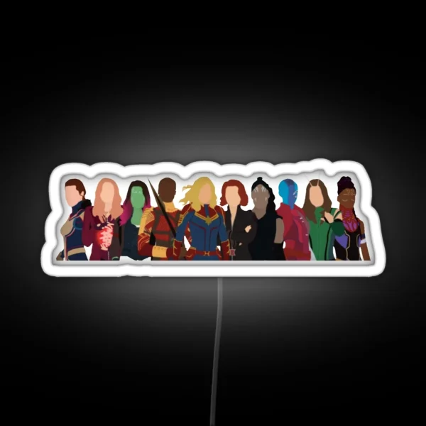 Heroines RGB Neon Sign