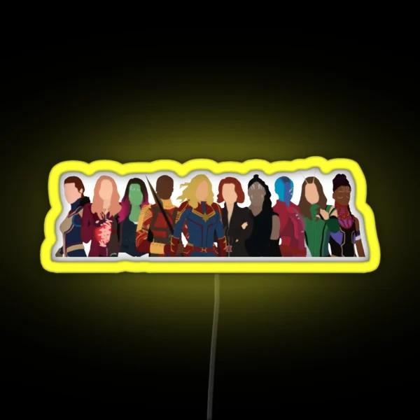 Heroines RGB Neon Sign