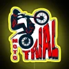 Colorful LED bike trial motor sports display sign for enthusiasts
