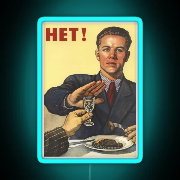 Het Russian Propaganda RGB Neon Sign