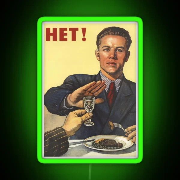 Het Russian Propaganda RGB Neon Sign