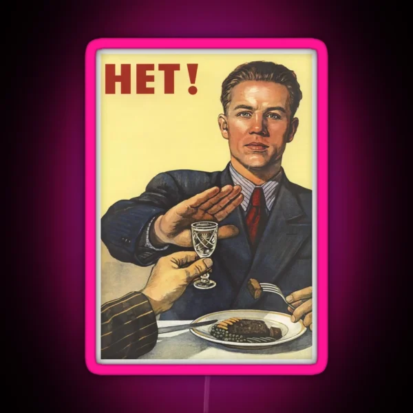 Het Russian Propaganda RGB Neon Sign