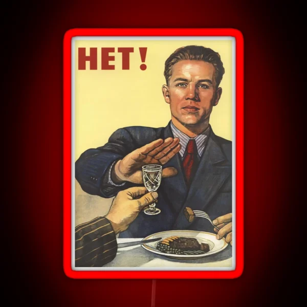 Het Russian Propaganda RGB Neon Sign