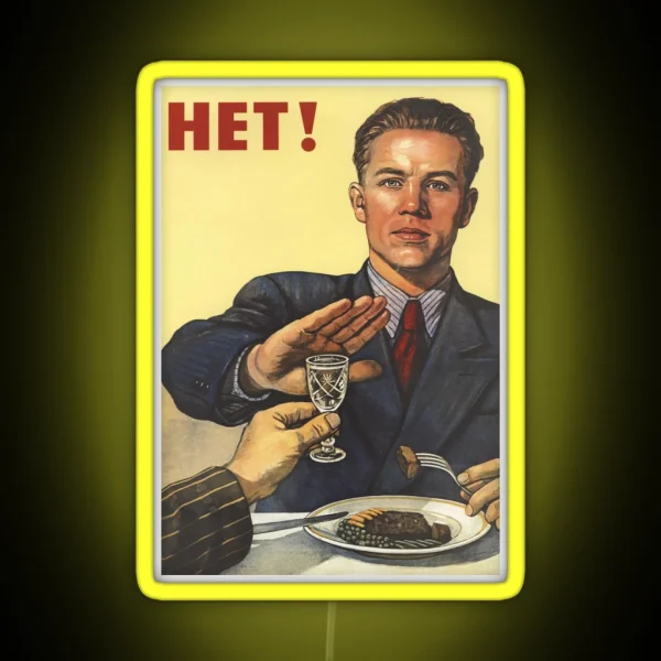 Het Russian Propaganda RGB Neon Sign