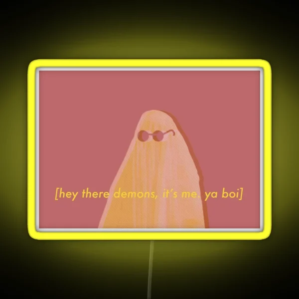 Hey There Demons It S Me Ya Boi RGB Neon Sign