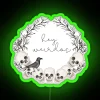 Vibrant RGB neon lighting adds quirky ambiance to living spaces.