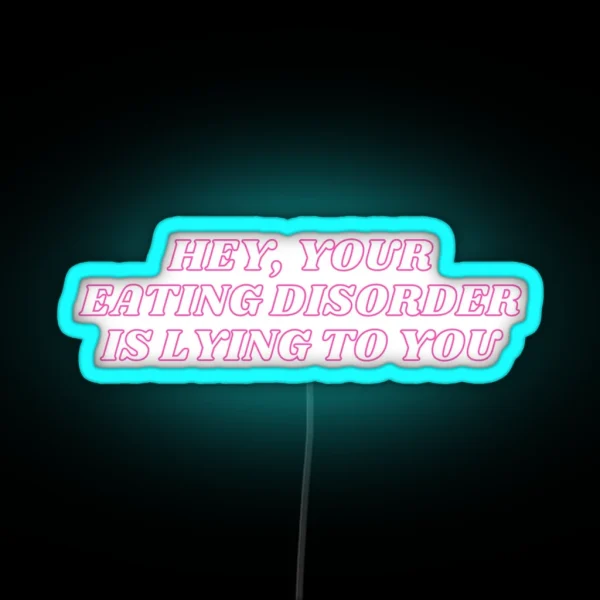 Hey Your ED Is A Lying B Tch RGB Neon Sign