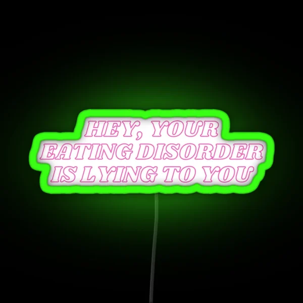 Hey Your ED Is A Lying B Tch RGB Neon Sign