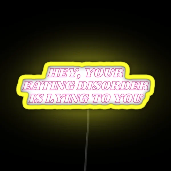 Hey Your ED Is A Lying B Tch RGB Neon Sign