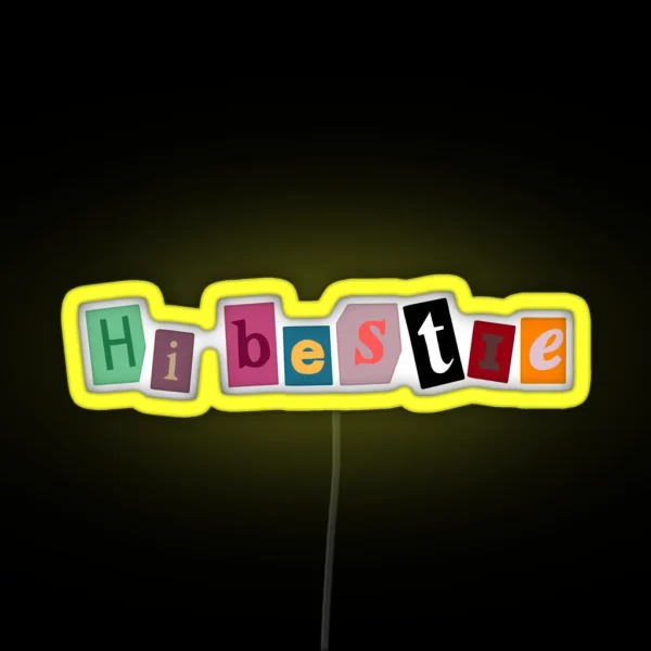 Hi Bestie RGB Neon Sign