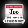 Personalized RGB Neon Sign with Name Joe in Bold Letters