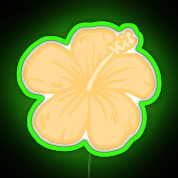 Hibiscus Flower RGB Neon Sign