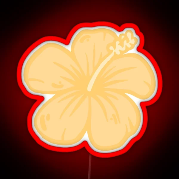 Hibiscus Flower RGB Neon Sign