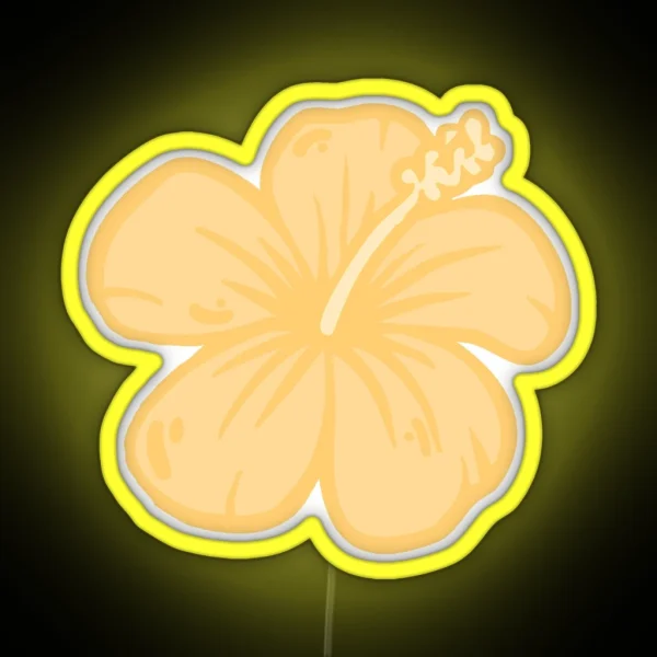 Hibiscus Flower RGB Neon Sign